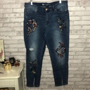 Embroidered Jeans, DG2 collection, Size 14P